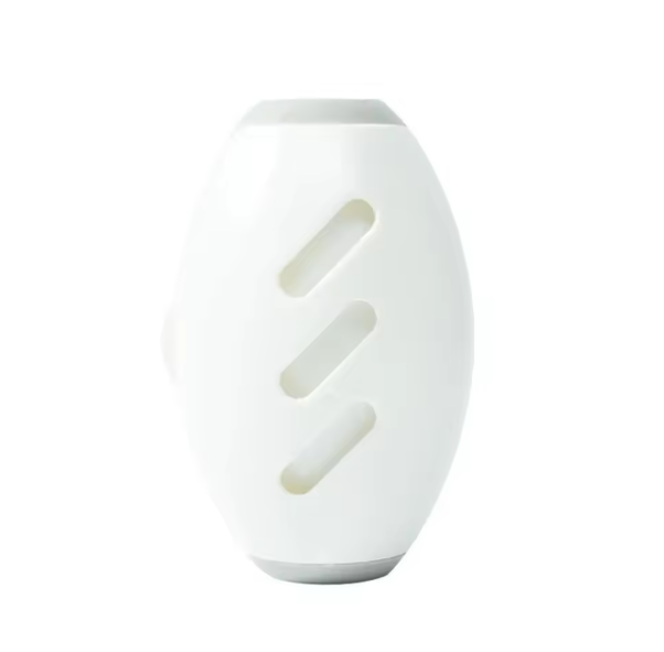 White Portable Pet Hair Roller with a modern design on a white background